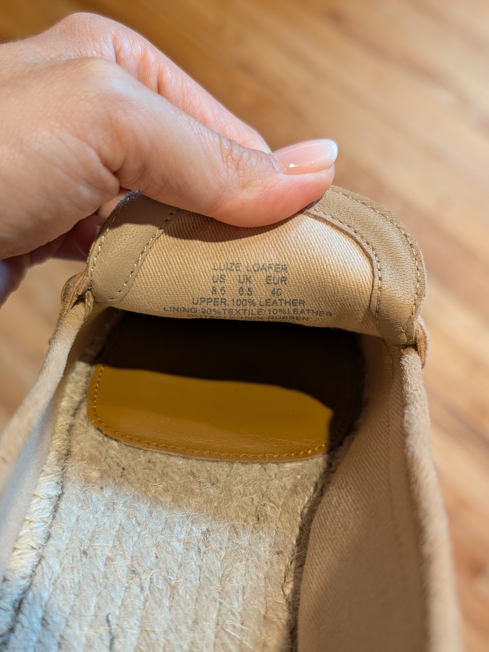 Lauren Ralph Lauren Women’s Tan Leather Slip-On Shoe